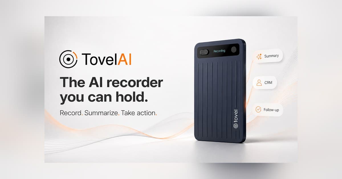 Tovel AI stellt Conversation Recorder vor, der menschliche Zustimmung über autonome Agenten stellt