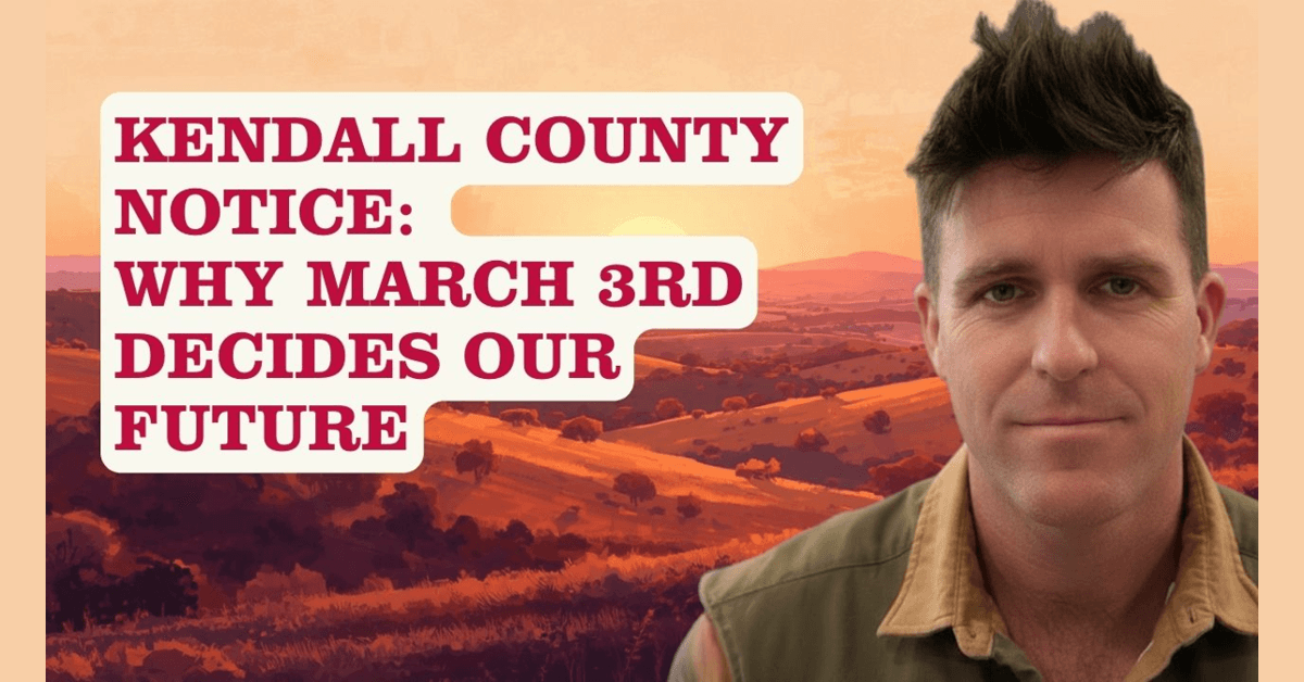 JC Taylor kündigt Kandidatur für Kendall County Commissioner an und betont strategische Planung und Infrastruktur