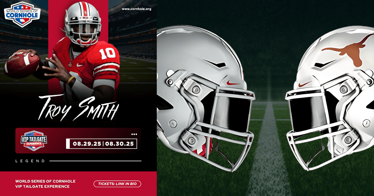 Heisman-Gewinner Troy Smith startet World Series of Cornhole für psychische Gesundheit