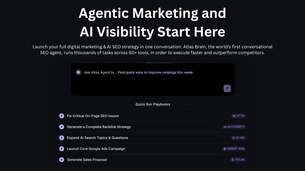Search Atlas launcht Atlas Agent mit Domain Power und LLM-Visibility-Metriken