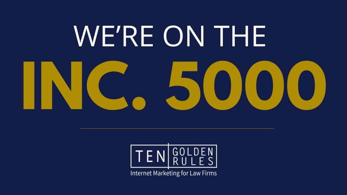 Ten Golden Rules erhält Auszeichnung auf der Inc. 5000 Liste 2025