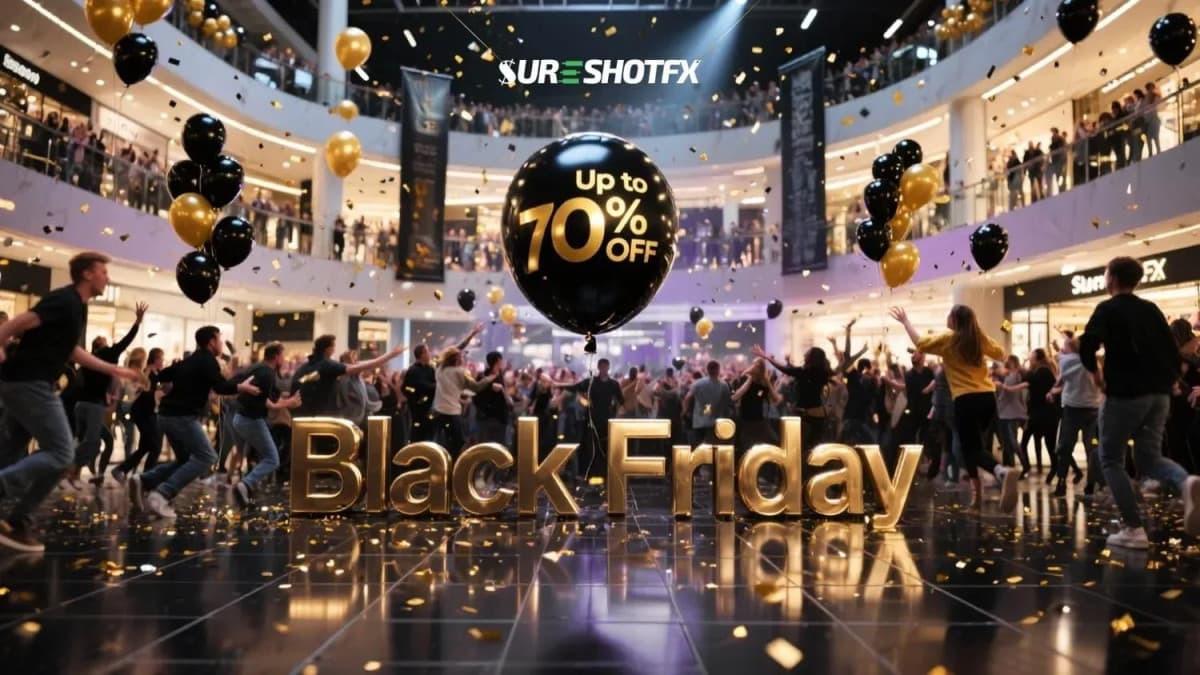 SureShotFX startet Black Friday Sale mit bis zu 70% Rabatt auf VIP-Handelspläne