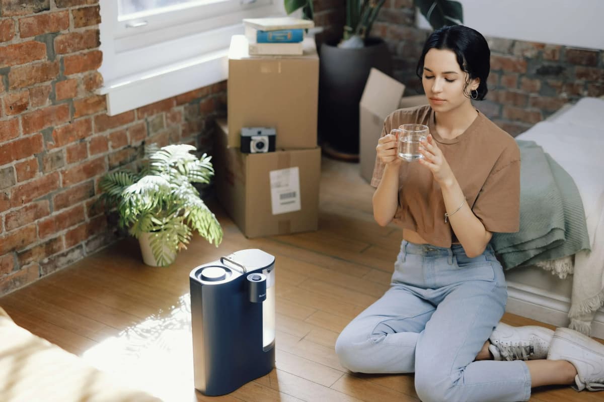 Bluevua Tisch-Umkehrosmose-System bietet kompakte Wasserfiltration für kleine Familien