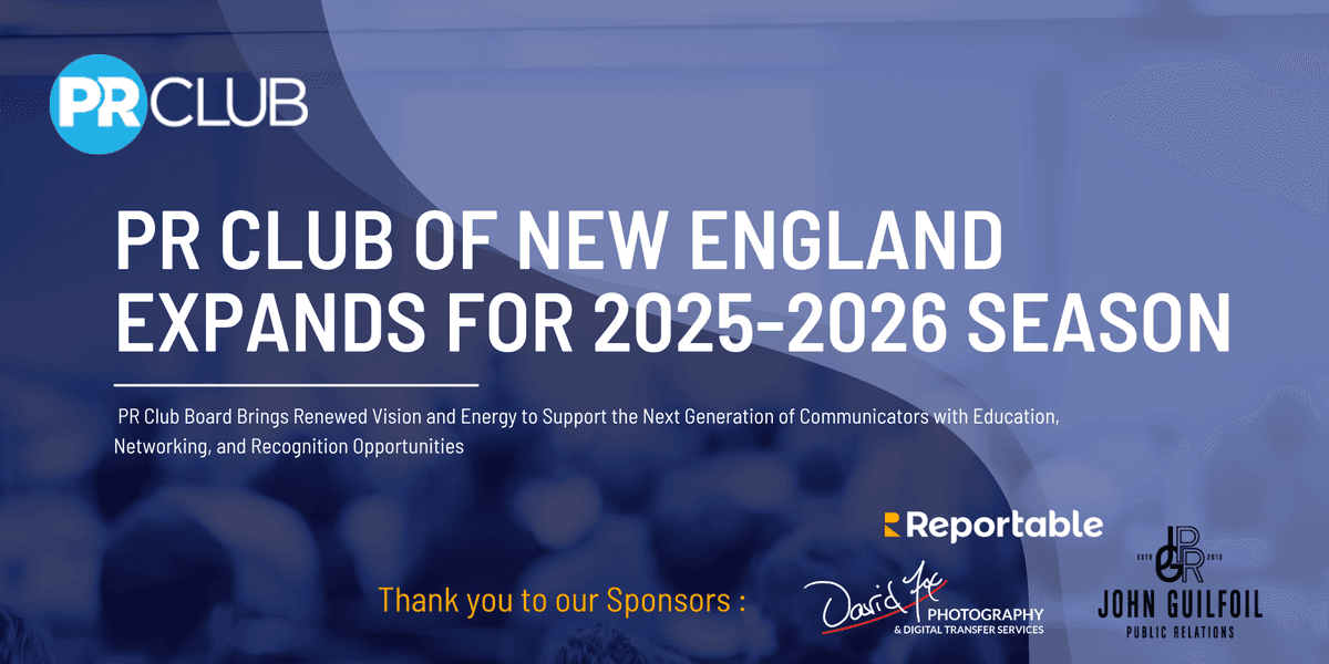 PR Club of New England startet mit erweitertem Vorstand und strategischer Neuausrichtung in die Saison 2025-2026