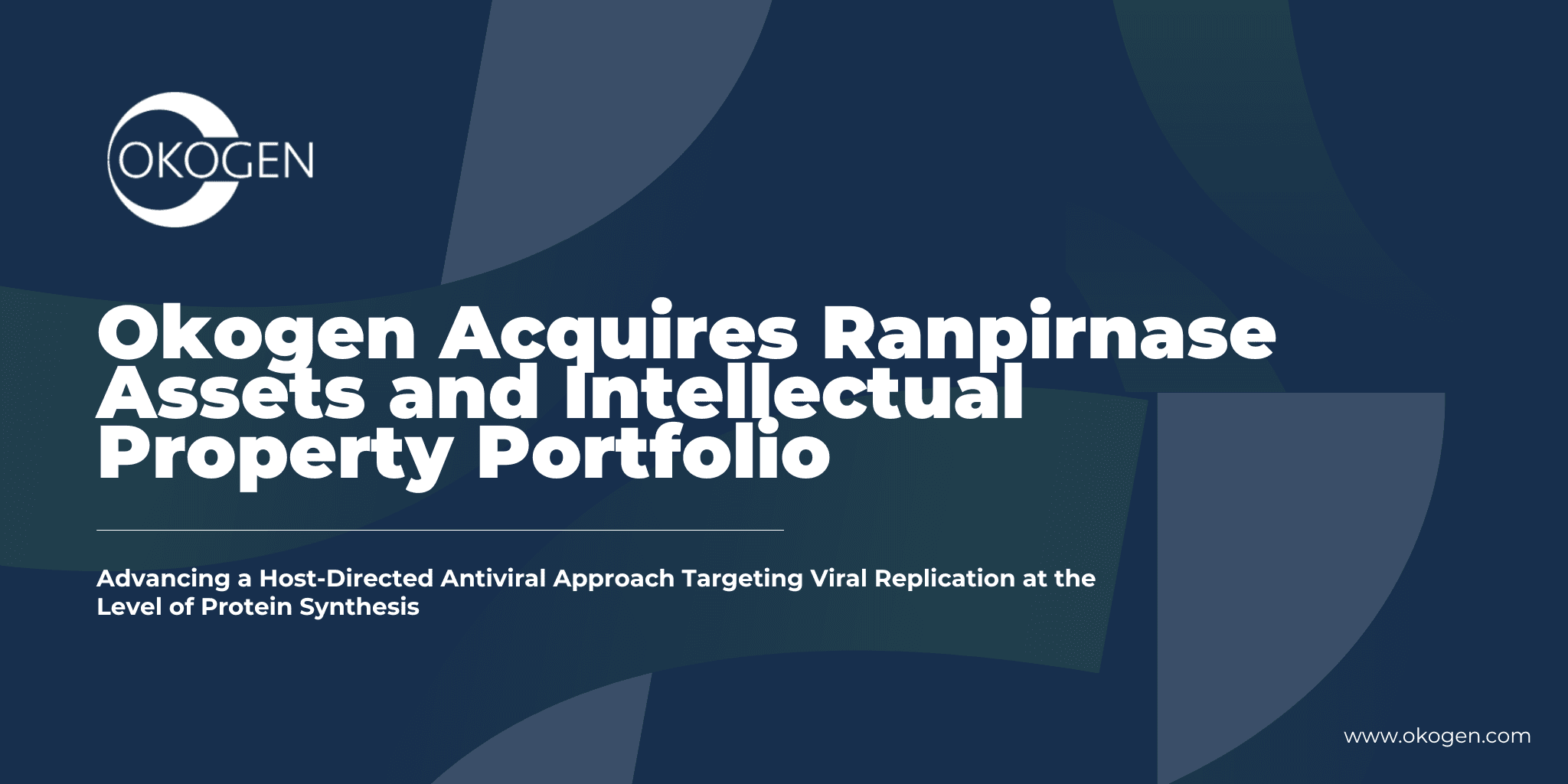 Okogen erweitert antivirale Pipeline durch Übernahme von Ranpirnase von Orgenesis