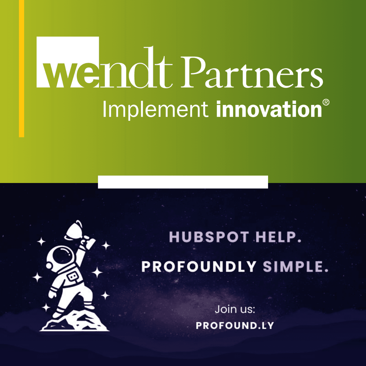 Wendt Partners wird erster HubSpot Elite Partner auf Profoundly-Plattform