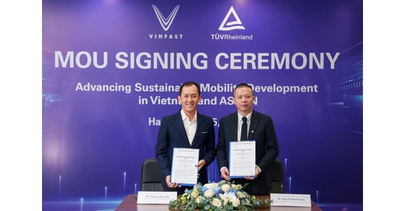 VinFast arbeitet mit TÜV Rheinland zusammen, um die Fahrzeugprüfkapazitäten in Vietnam zu stärken