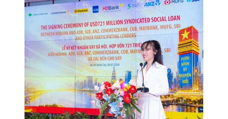 HDBank sichert sich Rekord-Sozialkredit über 721 Millionen US-Dollar von internationalem Konsortium in Vietnam