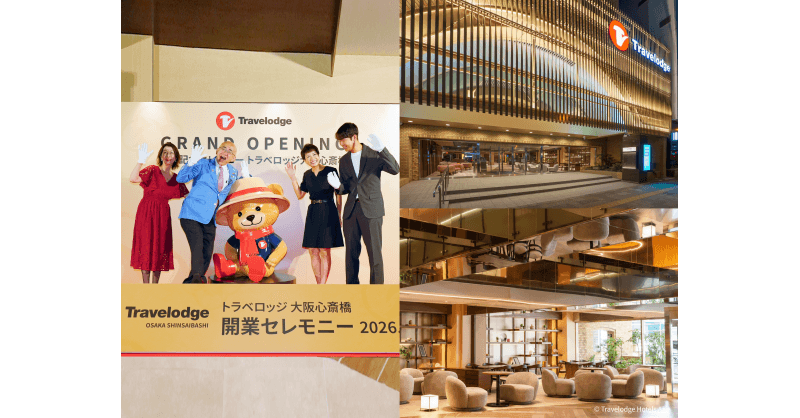 Travelodge Osaka Shinsaibashi eröffnet, Trevor Maskottchen und Wachstumspläne in Japan vorgestellt
