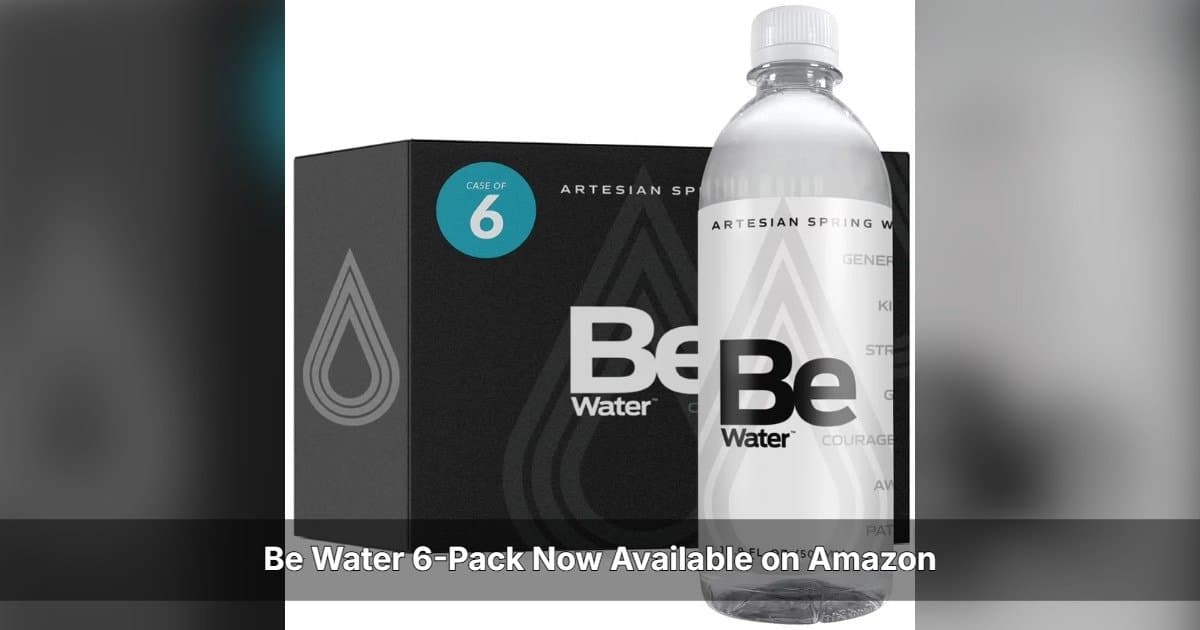Be Water 6er-Pack jetzt auf Amazon erhältlich – Zugang zu Premium amerikanischem Arteser-Quellwasser erweitert