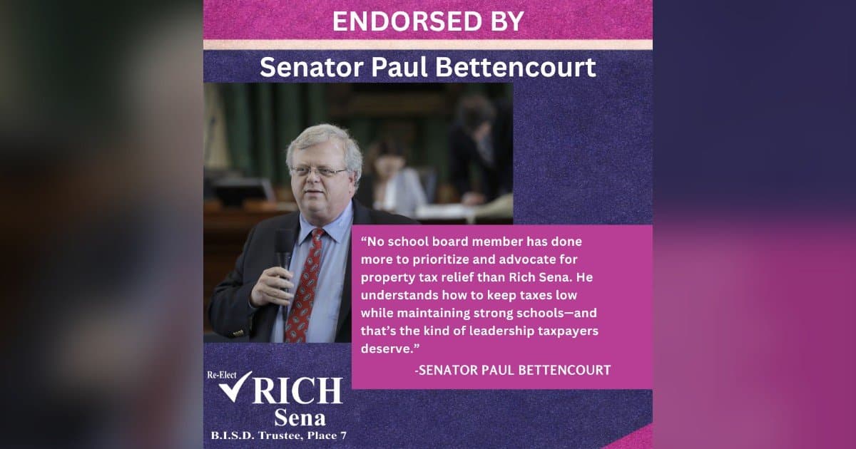 Boerne ISD-Vorstandsmitglied Rich Sena bewirbt sich um Wiederwahl und beruft sich auf Familientradition und Engagement für 11.200 Schüler