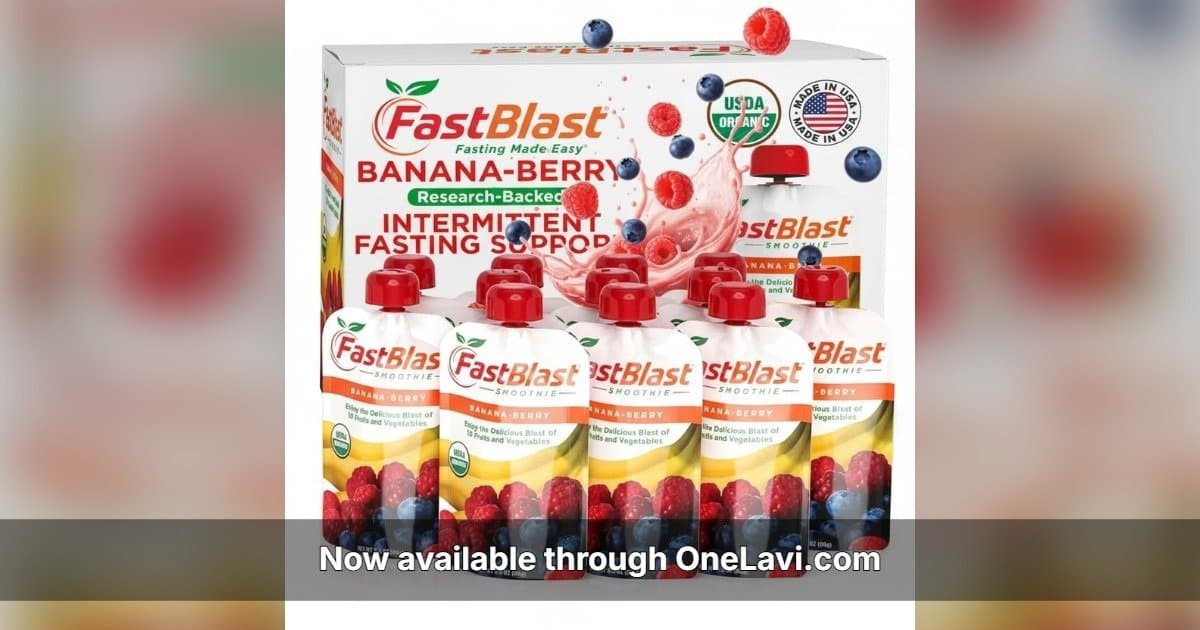 FastBlast USDA Bio-Bananen-Beeren-Smoothie-Beutel jetzt bei OneLavi erhältlich
