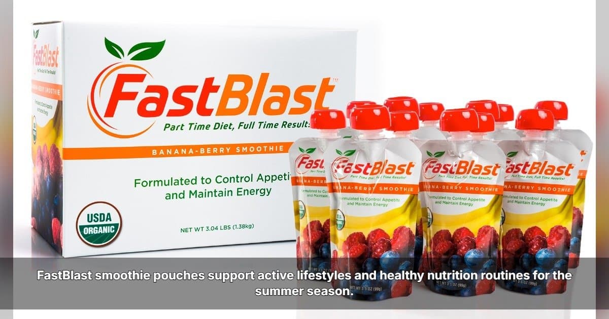 FastBlast fördert pflanzliche Ernährung für Frühjahrs- und Sommerwohlbefinden