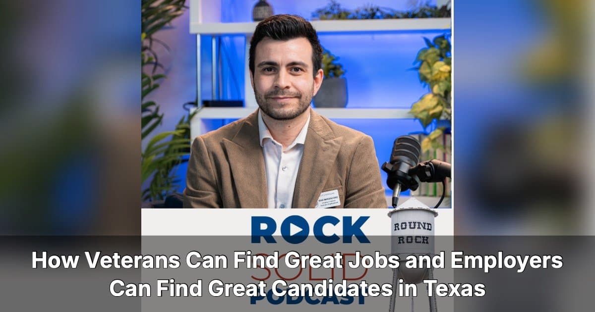 Texas Veterans Commission-Liaison stellt auf Round Rock Podcast kostenlose Einstellungspipeline für Arbeitgeber vor
