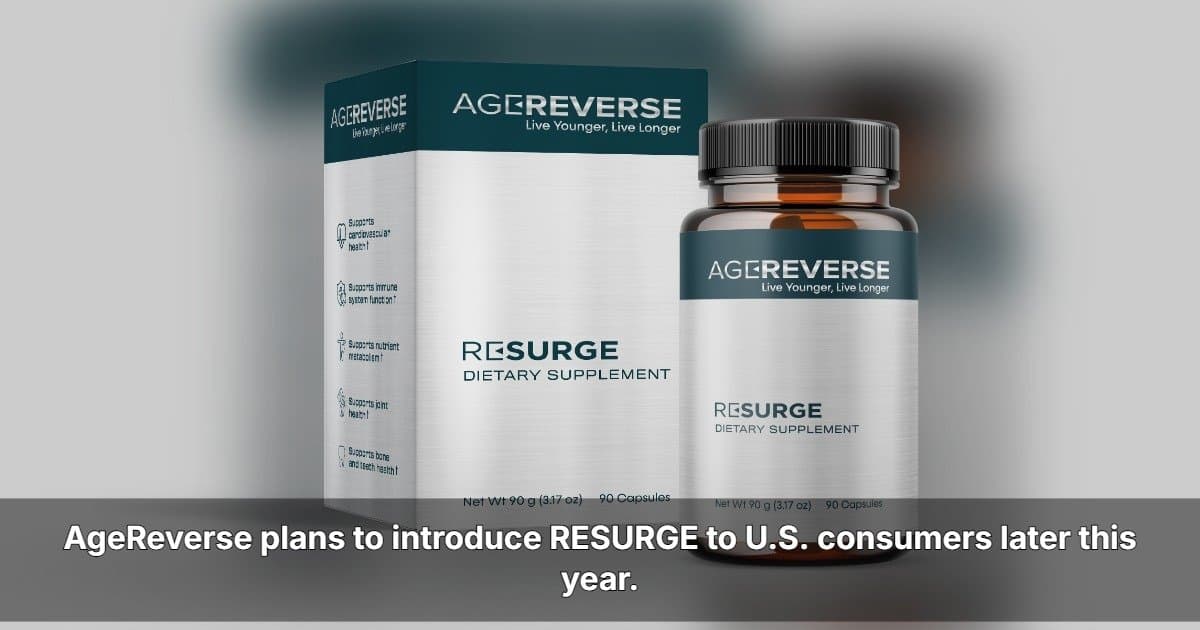 AgeReverse kündigt Expansion in die USA an, da das Verbraucherinteresse an Langlebigkeit und Gesundheitsspanne wächst