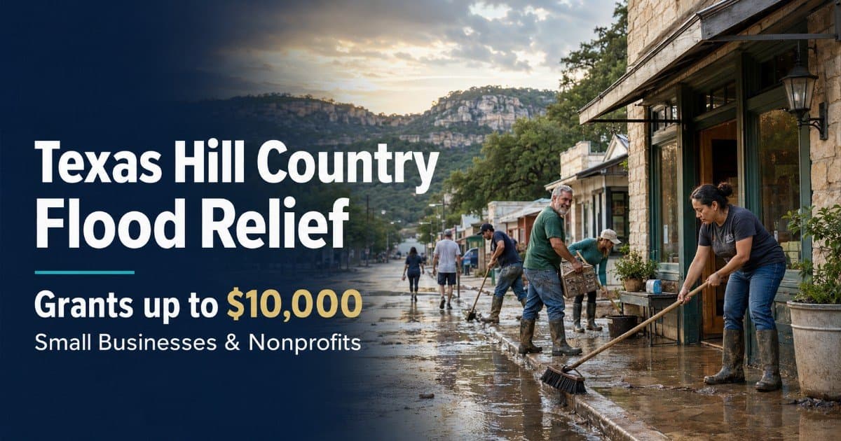 LiftFund startet 10.000-Dollar-Zuschussprogramm für von Überschwemmungen im Juli 2026 betroffene Kleinunternehmen im Texas Hill Country
