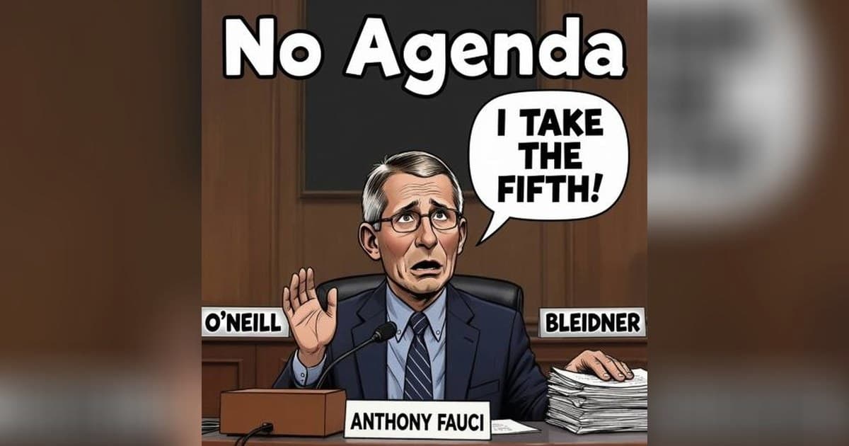 Gastmoderatoren steuern 'No Agenda' durch Fauci's Berufung auf den Fünften Zusatzartikel und die Flock-Safety-Kontroverse