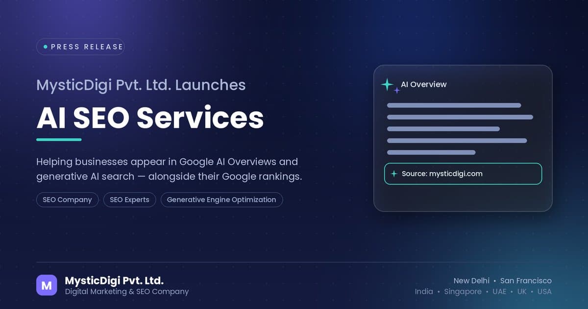 MysticDigi startet AI-SEO-Praxis zur Optimierung für generative Suchergebnisse
