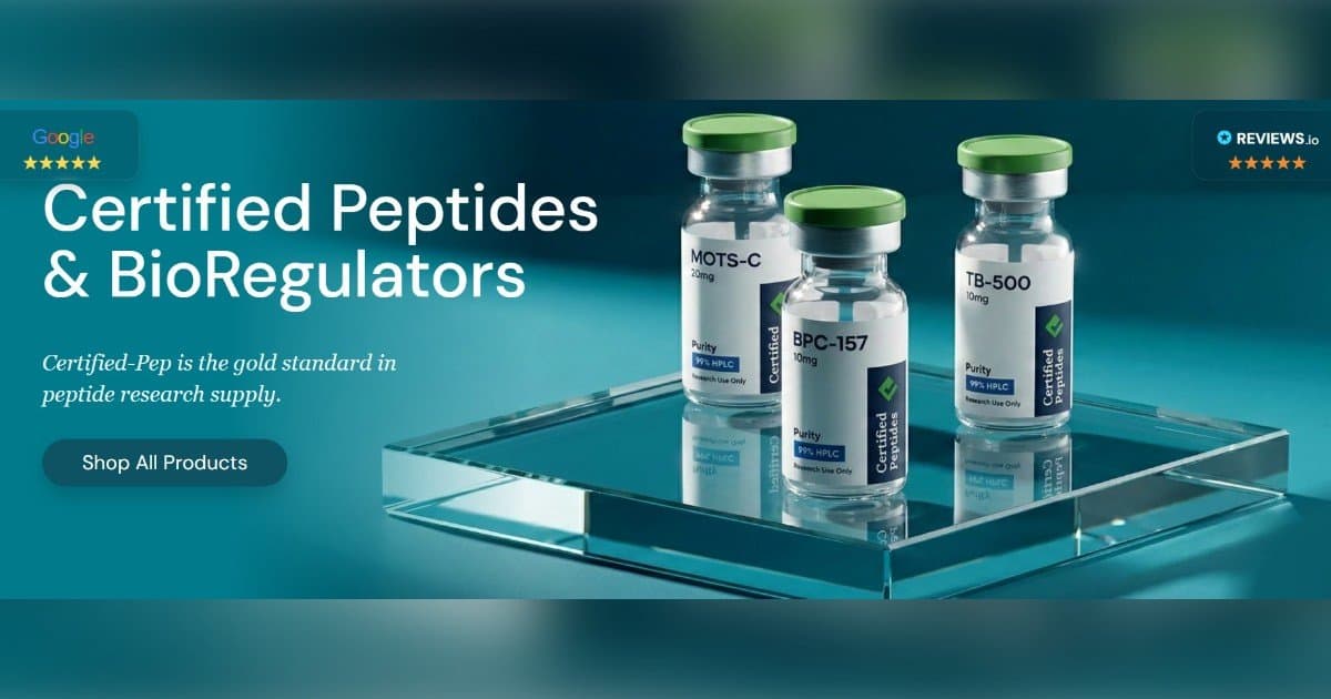 Certified-PEP betont US-Produktion und unabhängige Tests für Forschungspeptide