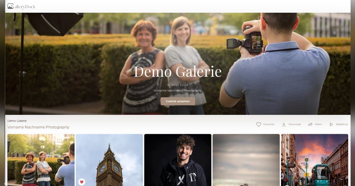 GalleryDock erweitert website-eingebettete Kundengalerien für internationale Fotografen