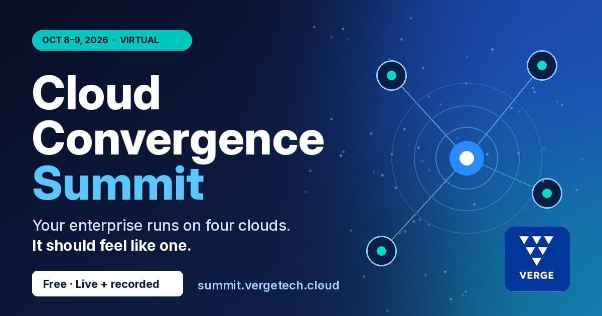 Verge Technologies kündigt Cloud Convergence Summit an, um fragmentierte Multi-Cloud-Landschaften zu vereinen