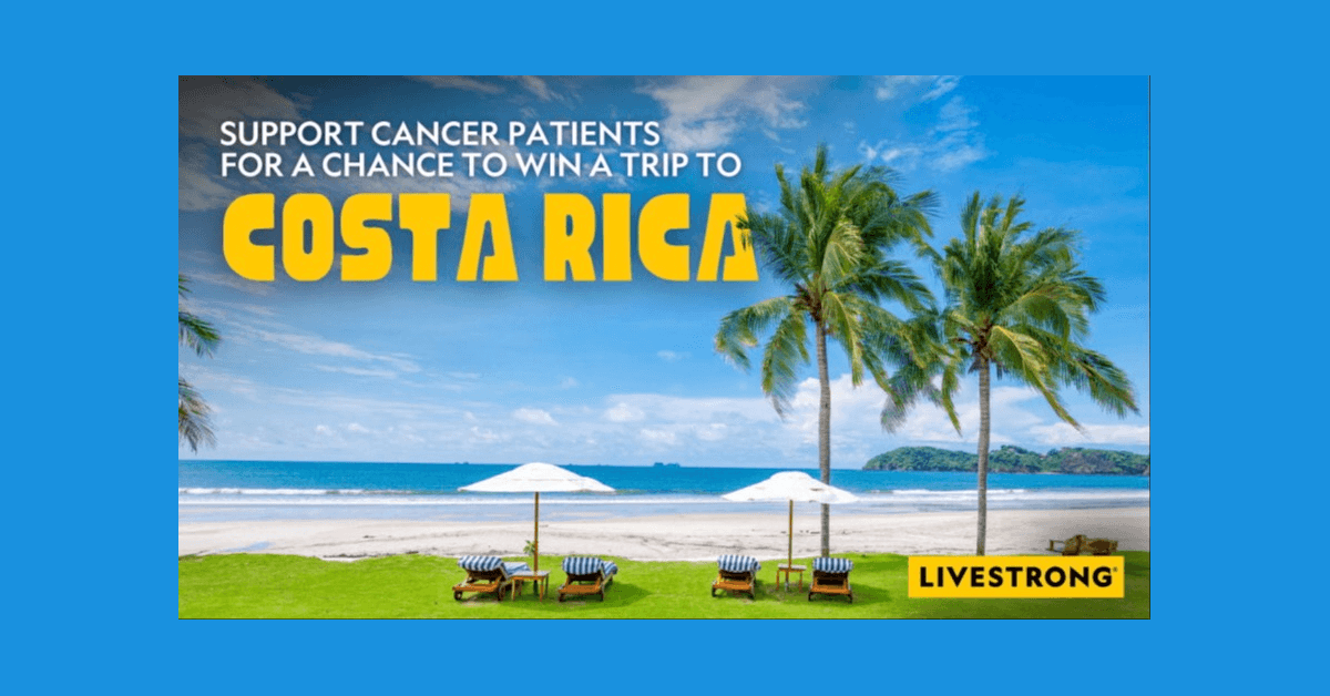 Livestrong Foundation startet Spendenaktion mit Gewinnchance auf Luxusurlaub in Costa Rica
