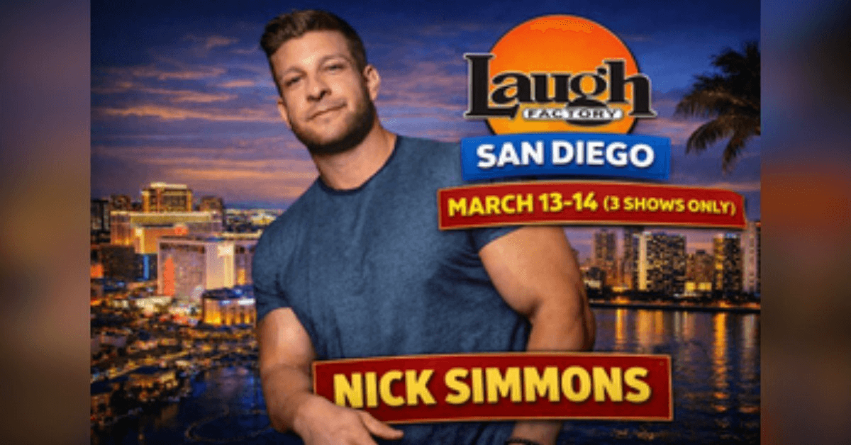 Nick Simmons tritt im März mit drei Shows in der Laugh Factory San Diego auf