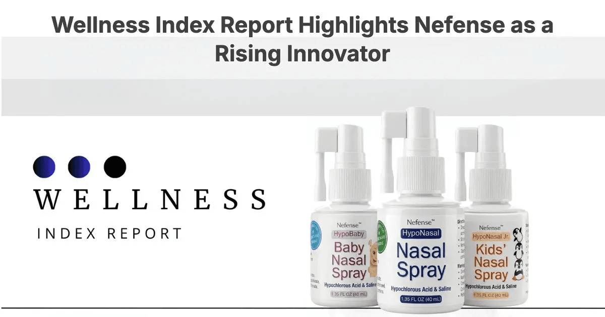 Nefense vom Wellness Index Report als Vorreiter in der Nasengesundheit ausgezeichnet