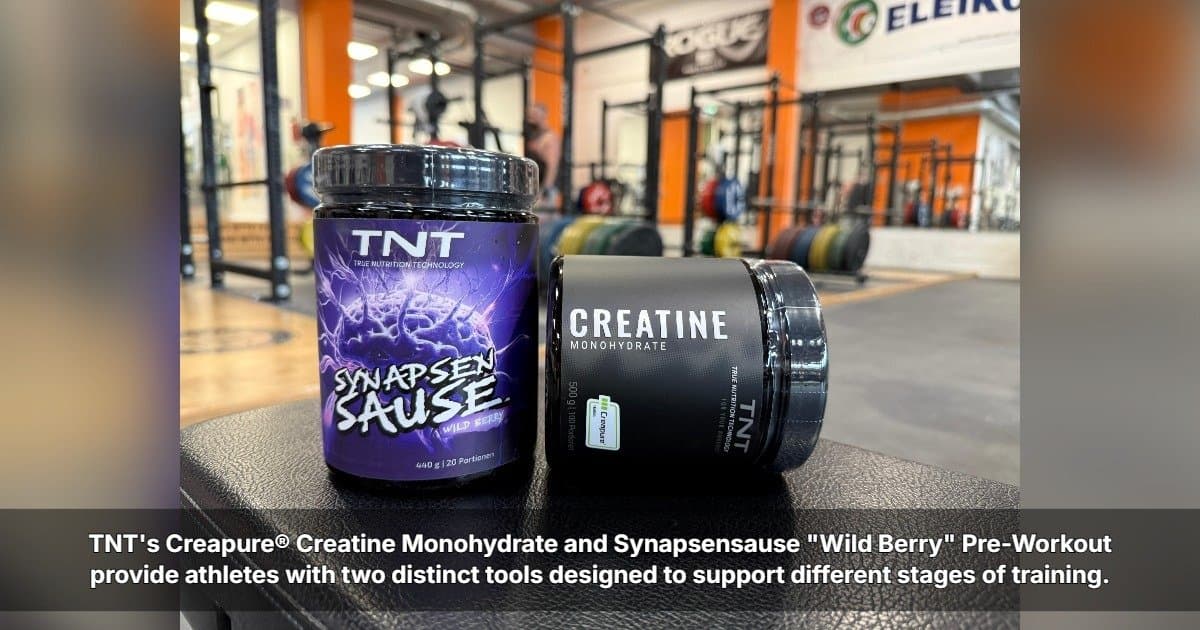 TNT hebt die unterschiedlichen Rollen von Kreatin und Pre-Workout-Präparaten für gezielte Trainingsziele hervor