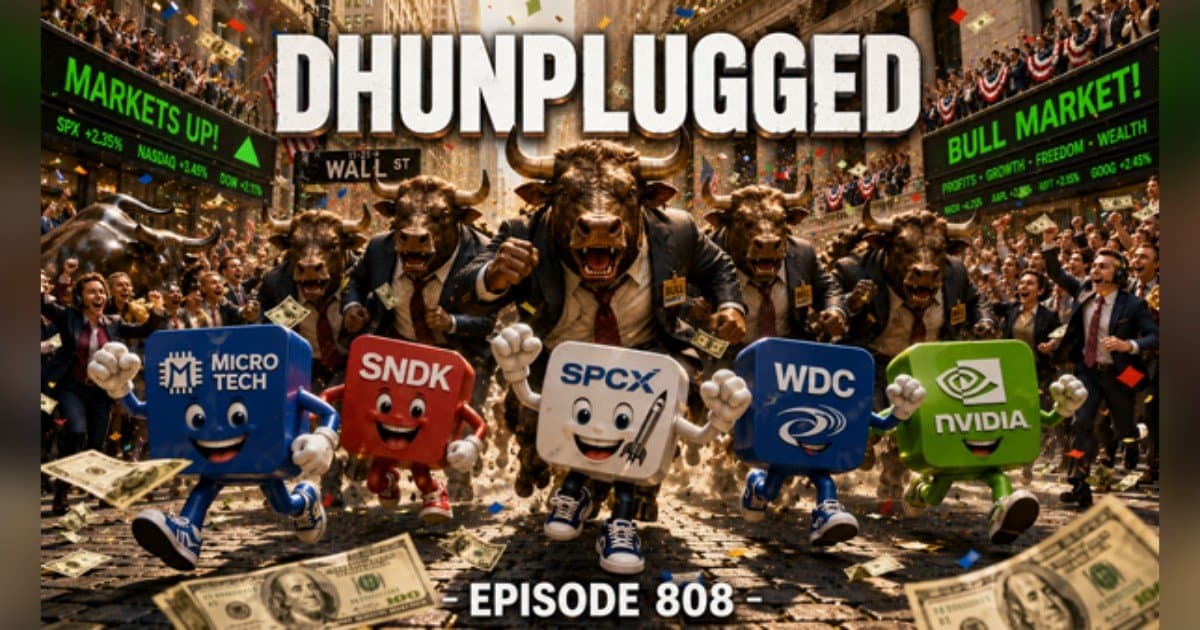 DHUnplugged Folge 808: Vorwürfe der DRAM-Preisabsprache, Trump-Konten und AI-Infrastrukturrisiken dominieren die Halbjahresmarktanalyse