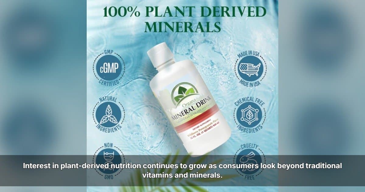 Verbraucherinteresse an pflanzlicher Ernährung lenkt Aufmerksamkeit auf Fulvinsäure-Mineralien, so ORGANA International