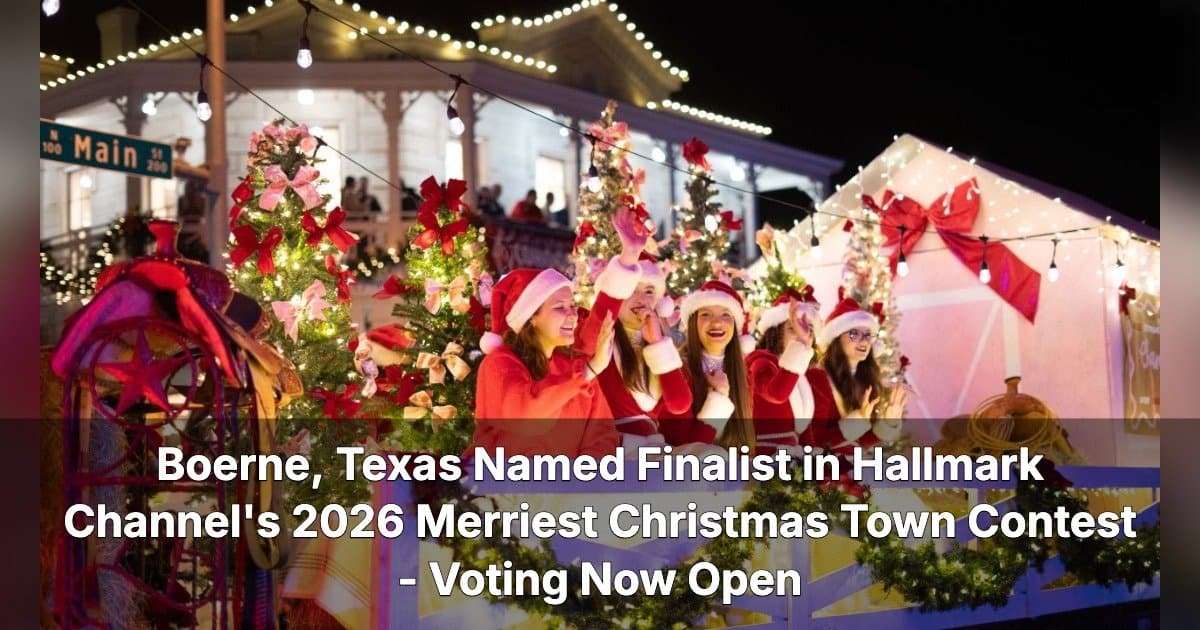 Boerne zum Finalisten im Wettbewerb "Merriest Christmas Town" des Hallmark Channel gekürt