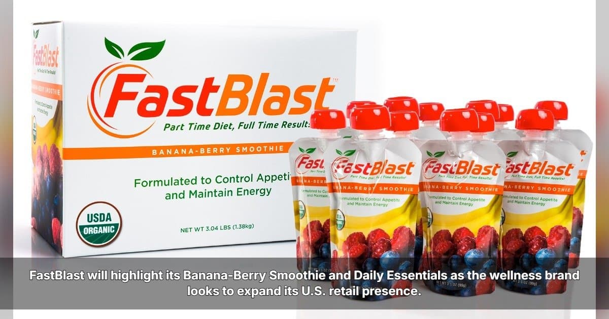 FastBlast präsentiert Whole-Food-Ernährungsprodukte auf der ECRM