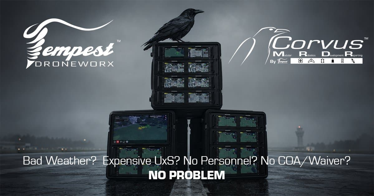 Tempest Droneworx bringt Corvus MRDR™-Plattform auf den Markt, um die Entwicklung autonomer Systeme zu beschleunigen