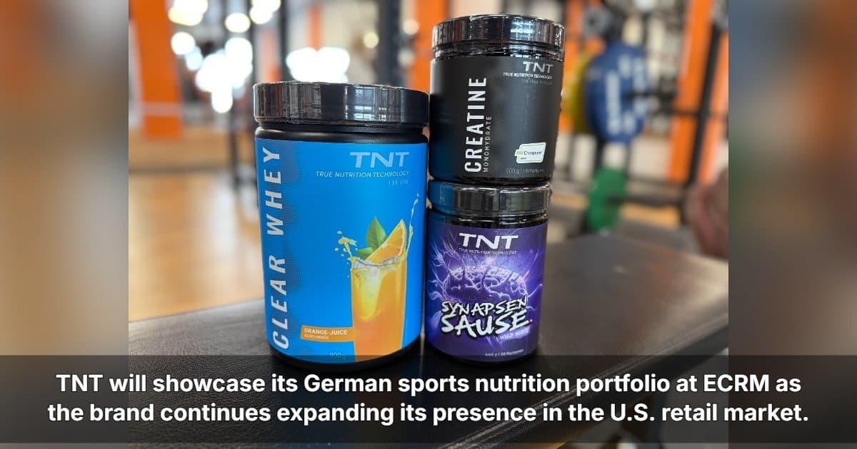 TNT strebt US-Einzelhandelsexpansion bei ECRM Sports Nutrition Session an