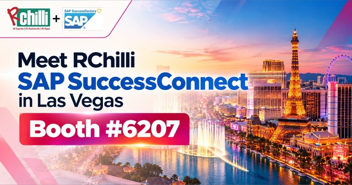 RChilli zeigt HR-Verantwortlichen auf der SAP SuccessConnect in Las Vegas die Kosten unzuverlässiger Kandidatendaten